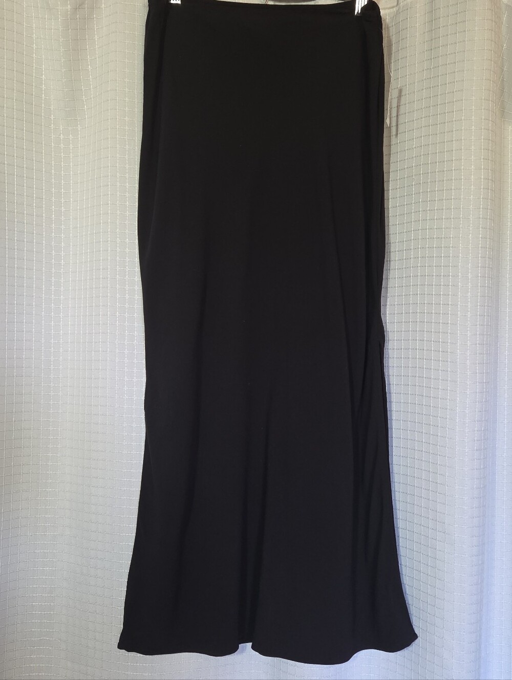 Old Navy Womens Crepe Maxi Skirt Black Size Med With Side Slit NWT